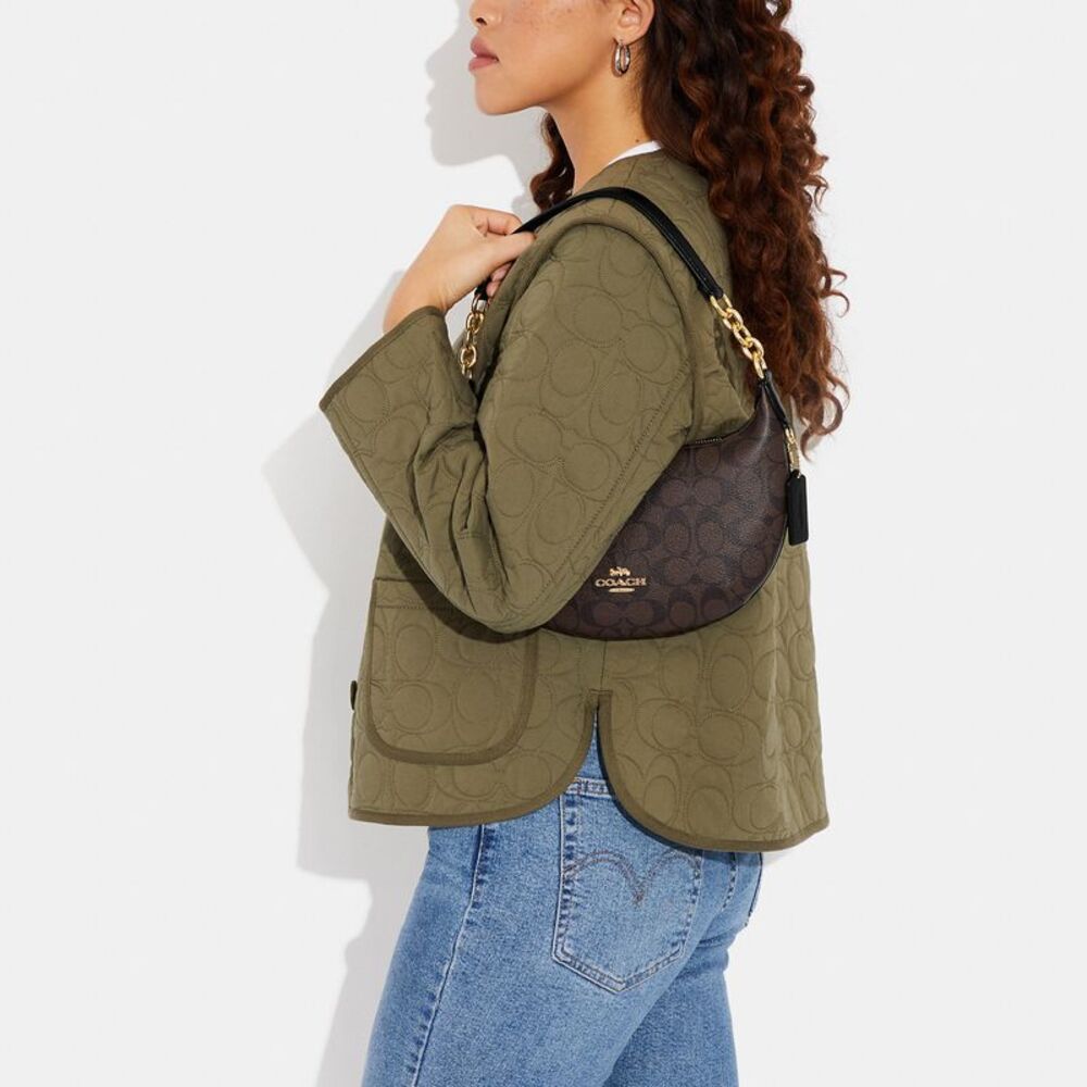 NWT Coach Outlet Payton Hobo Bag In Signature Canvas - Picture 4 of 5